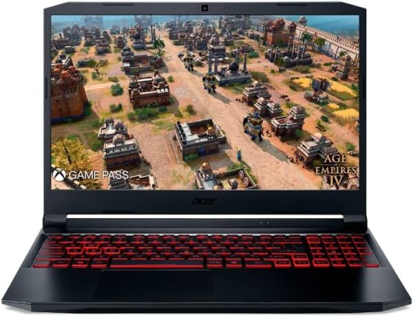 Notebook Gamer ACER Nitro 5 AN515-57-52LC, CI5 11400H, 8GB, 512GB SDD, (NVIDIA GTX 1650) Windows11. 15,6” LED FHD IPS Preto e vermelho